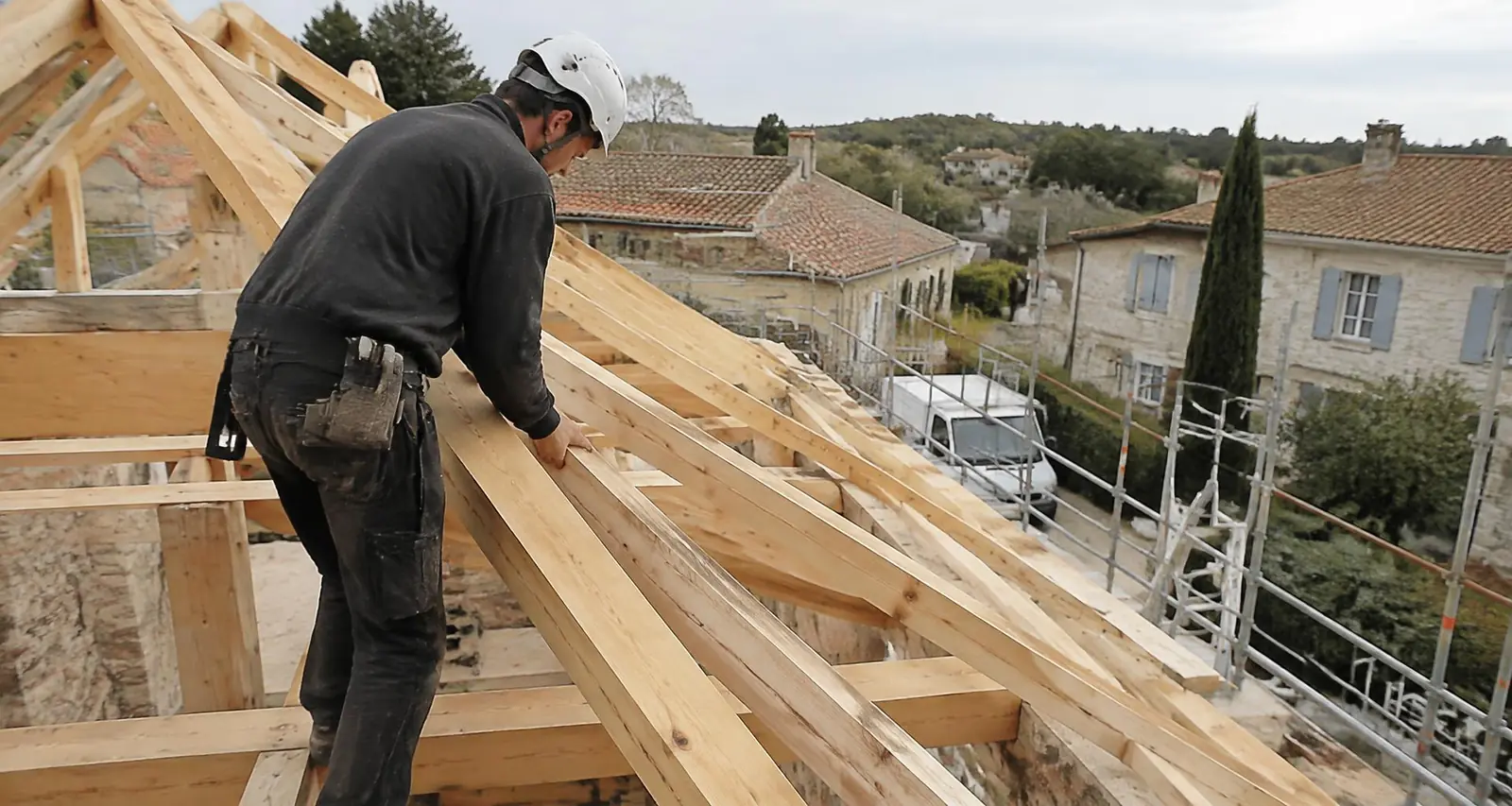 Charpente bois traditionnelle en Essonne